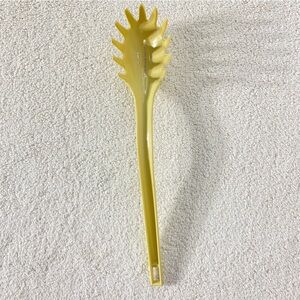 Vintage Androck Canada Yellow Melamine Pasta Cooking Spoon Serving Spoon